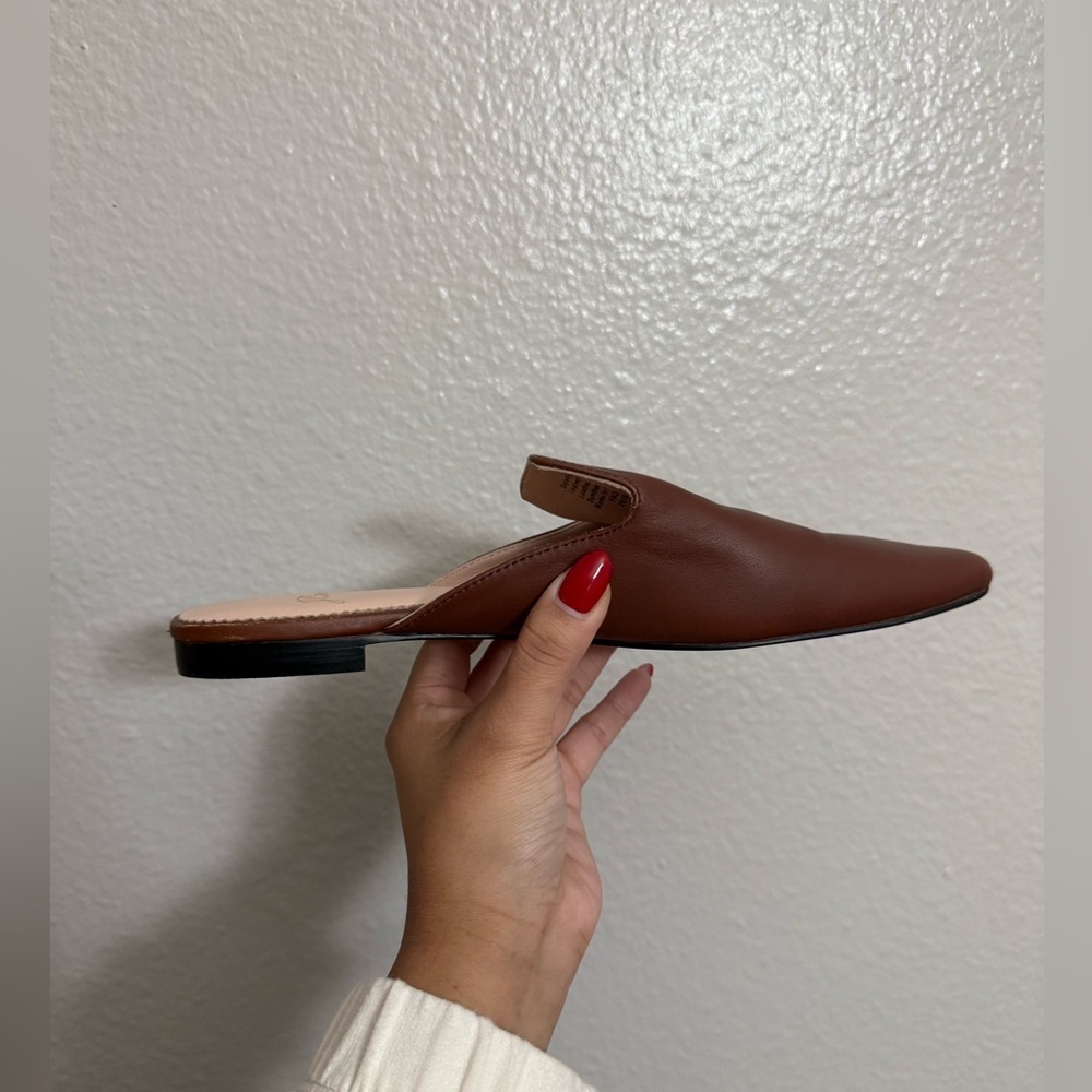 J. Crew Pointed-toe slides in leather - image 6